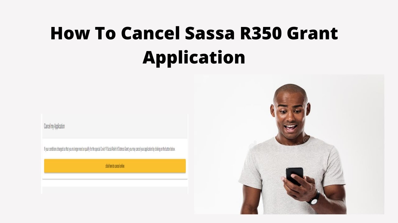 Cancel SASSA R350 Grant Application Through WhatsApp