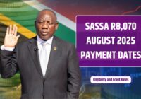 SASSA August 2025 Payment Dates
